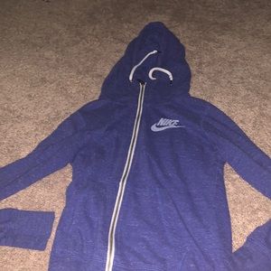 blue nike zip up